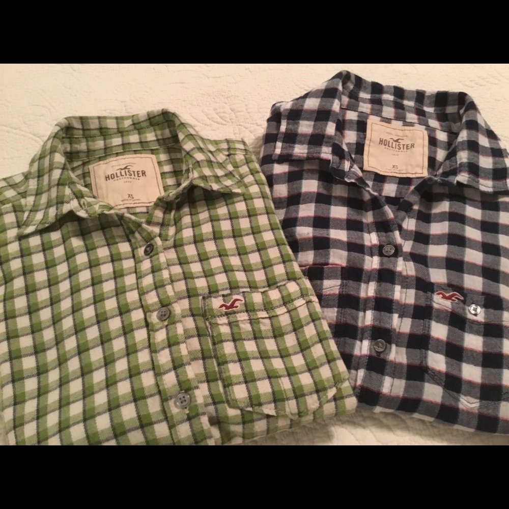 Two Hollister button up shirts for the price of 1